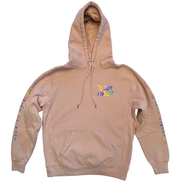 Teddy Fresh Tops - Teddy‎ Fresh Streetwear Pink Rainbow YouTube Merch Hoodie Sweatshirt Size M